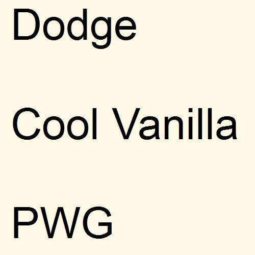 Dodge, Cool Vanilla, PWG.